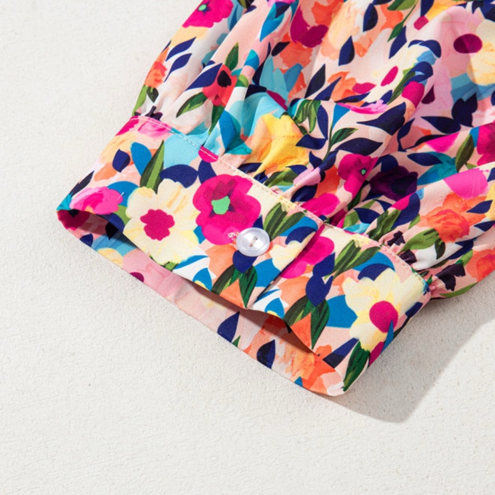 Gwynn - Floral Multicolor Women's dress - Picture 5 of 8